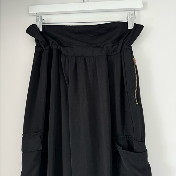 Zara Trafluc Black Foldover Waist Joggers - Picture 5 of 6